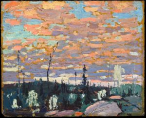 Painting by Tom Thomson - Wild Cherries Spring